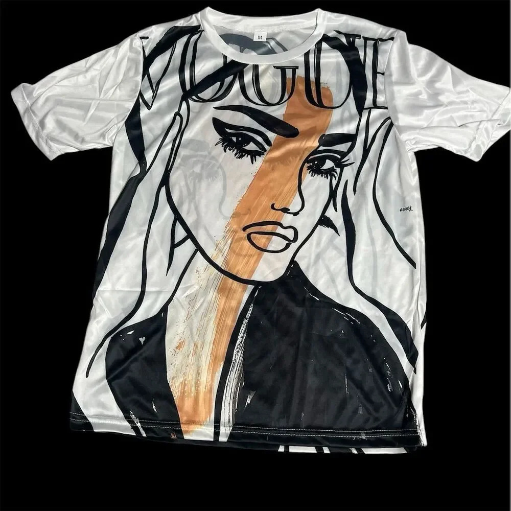 Vogue Graphic Art T-Shirt M Fashion Tee - Picture 1 of 5
